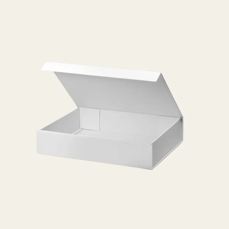 White A4 Shallow Magnetic Gift Boxes - Hot Custom Boxes