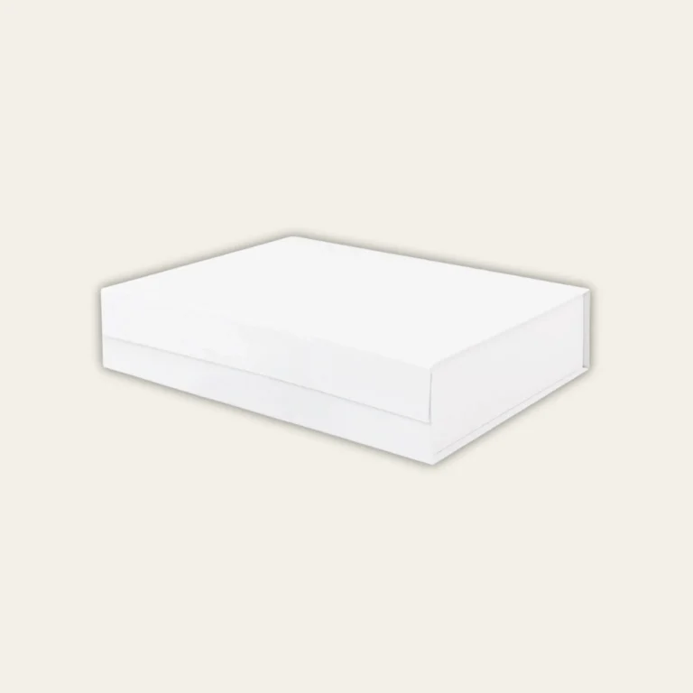 White A4 Shallow Magnetic Gift Boxes - Hot Custom Boxes