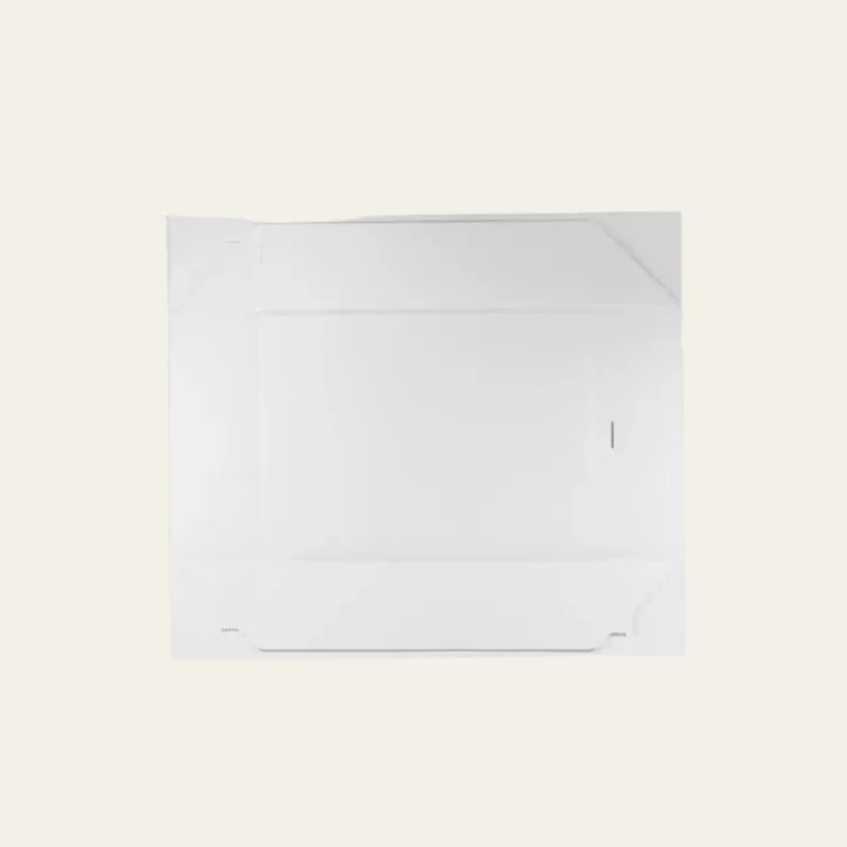 White A4 Shallow Magnetic Boxes With Changeable Ribbon - Hot Custom Boxes