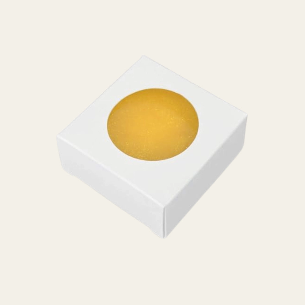 Soap Box - Square with Round Window (WHITE COLOR) - Hot Custom Boxes
