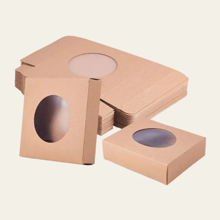 Soap Box – Square with Round Window (KRAFT COLOR) - Hot Custom Boxes