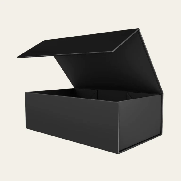 Black Medium Rectangle Magnetic Boxes - Hot Custom Boxes