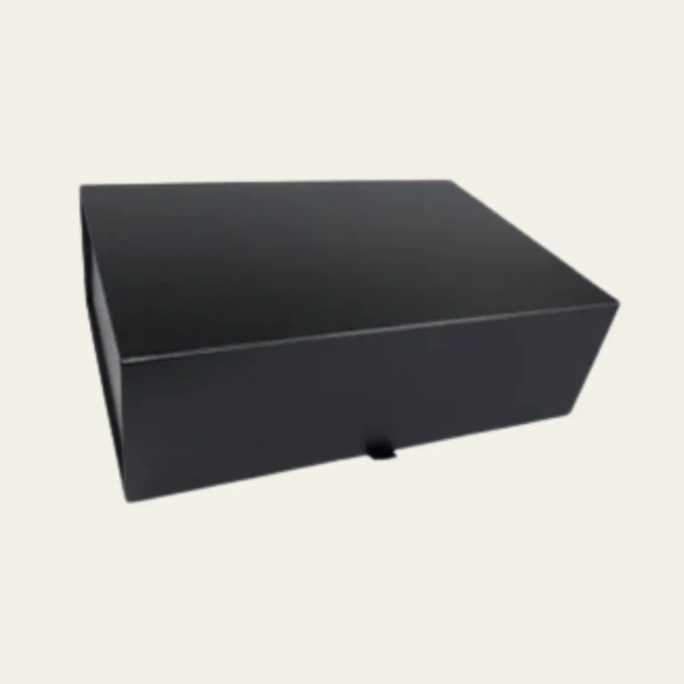 Black Medium Rectangle Magnetic Boxes - Hot Custom Boxes