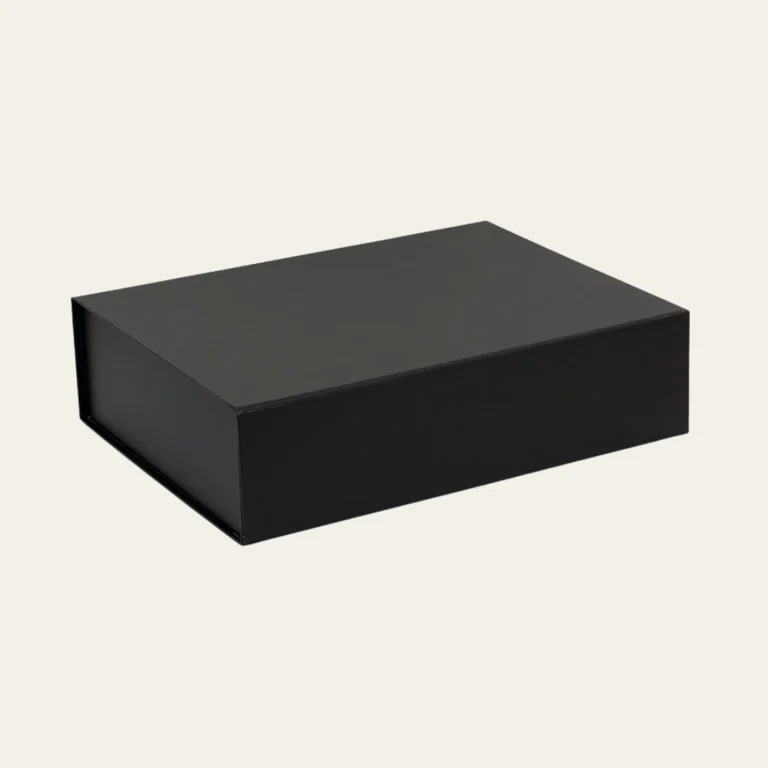 Black Medium Rectangle Magnetic Boxes - Hot Custom Boxes