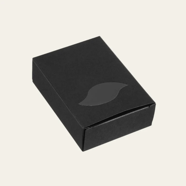 Large Soap Box Black Leaf 4 - Hot Custom Boxes