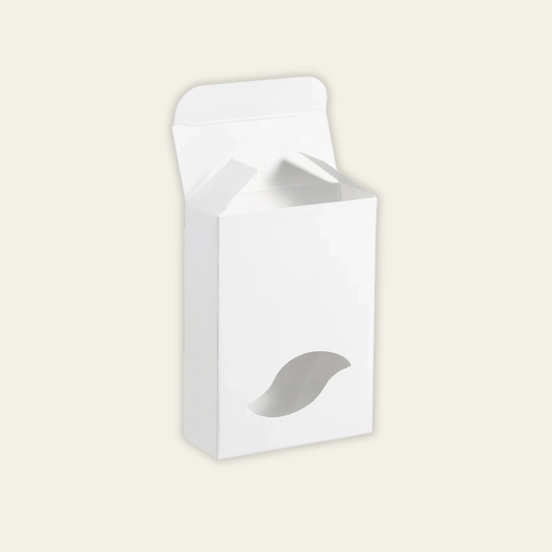 White Medium Soap Boxes with Leaf Window 1 - Hot Custom Boxes