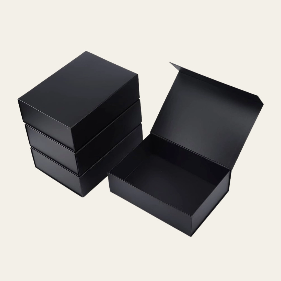 Black A5 Square Magnetic Boxes - Hot Custom Boxes