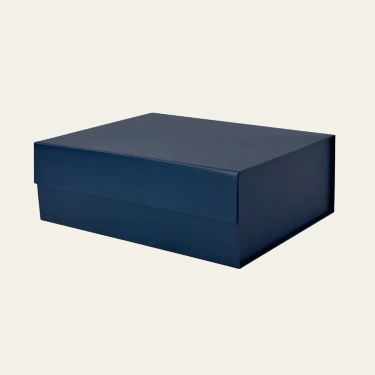 Navy Blue Medium Rectangle Magnetic Boxes - Hot Custom Boxes