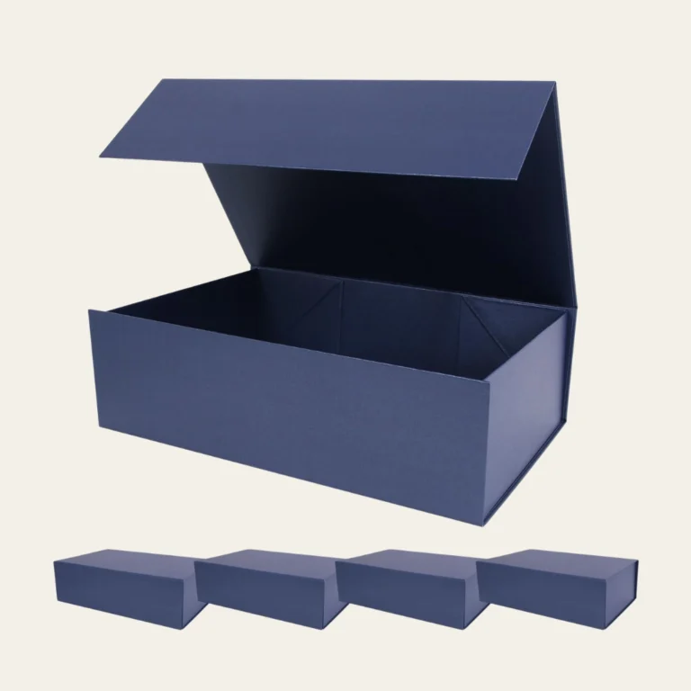 Navy Blue A5 Square Magnetic Boxes - Hot Custom Boxes