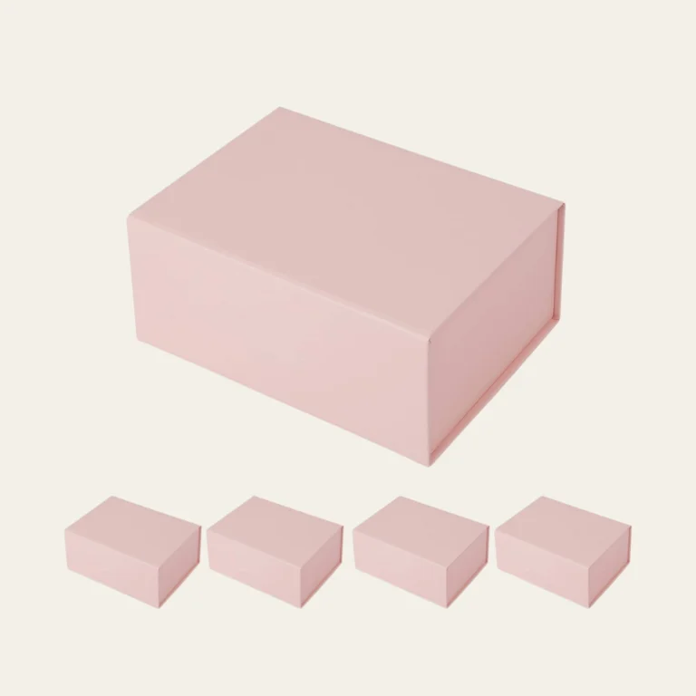 Powder Pink A5 Deep Magnetic Boxes - Hot Custom Boxes