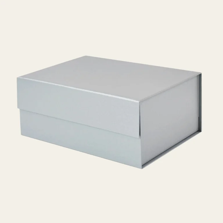 Pearl Silver A5 Deep Magnetic Boxes - Hot Custom Boxes