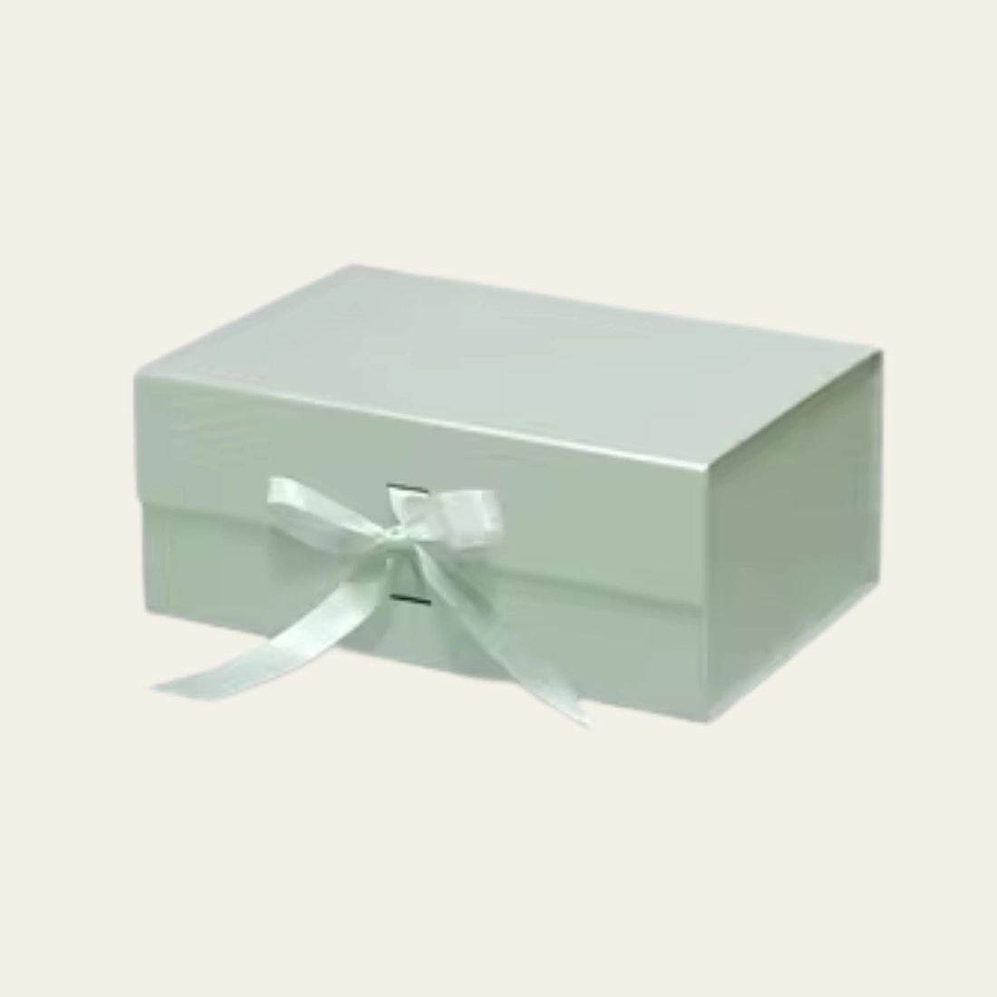 Sage Green A5 Deep Magnetic Boxes With Changeable Ribbon - Hot Custom Boxes - Hot Custom Boxes