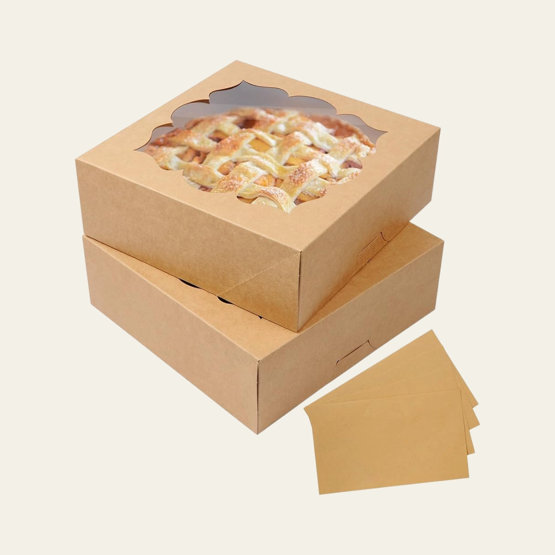 Thanksgiving Pie Boxes with Window - Hot Custom Boxes
