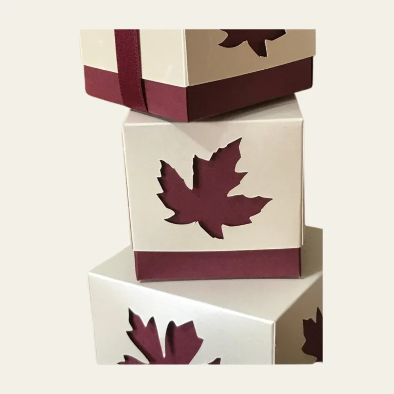 Thanksgiving Leaf Pattern Kraft Boxes - Hot Custom Boxes