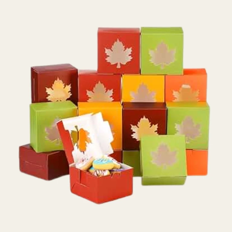 Thanksgiving Leaf Pattern Kraft Boxes - Hot Custom Boxes