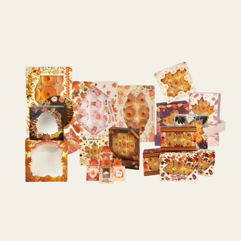 Thanksgiving Bakery Window Boxes - Hot Custom Boxes