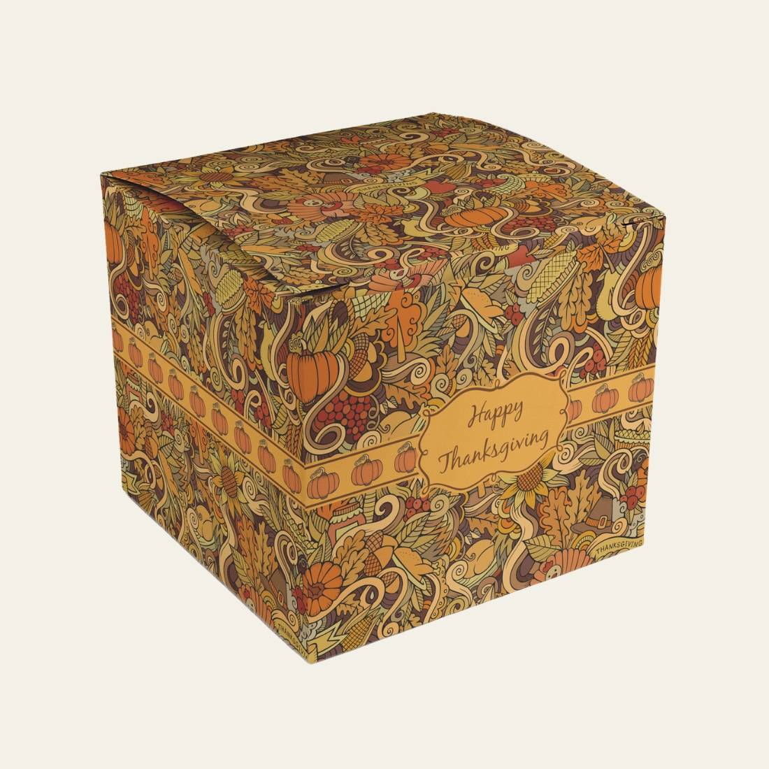 Thanksgiving Cube Gift Boxes - Hot Custom Boxes