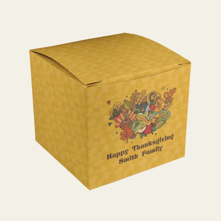 Thanksgiving Cube Gift Boxes - Hot Custom Boxes
