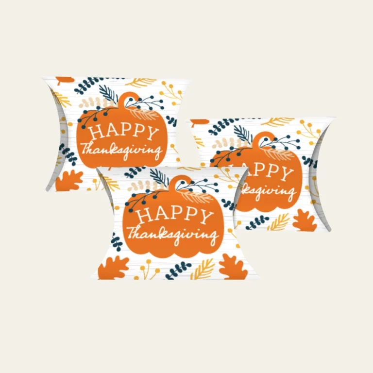 Thanksgiving Pillow Boxes - Hot Custom Boxes