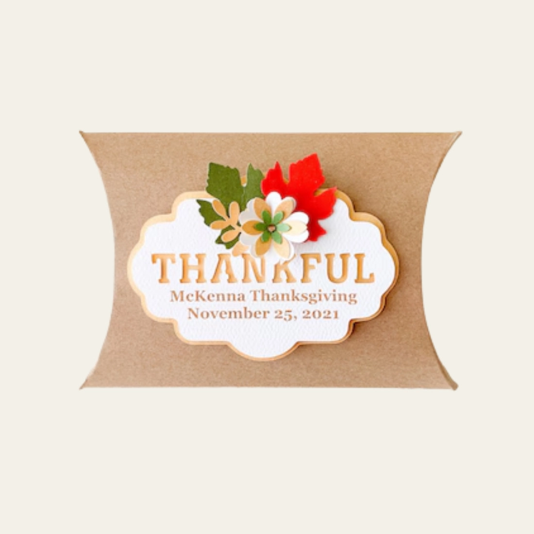 Thanksgiving Pillow Boxes - Hot Custom Boxes