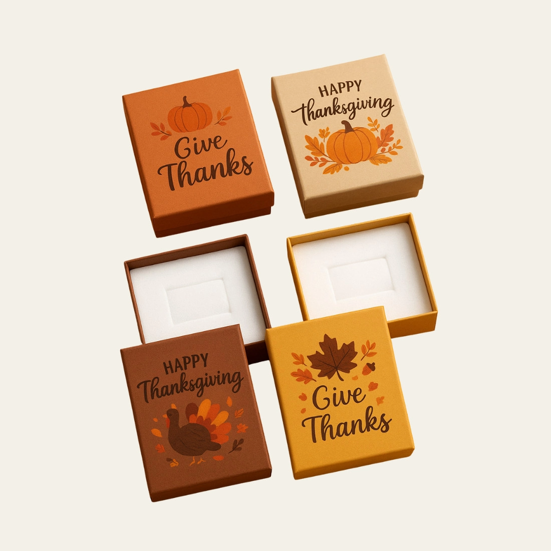 Thanksgiving Jewelry Boxes with Inserts - Hot Custom Boxes