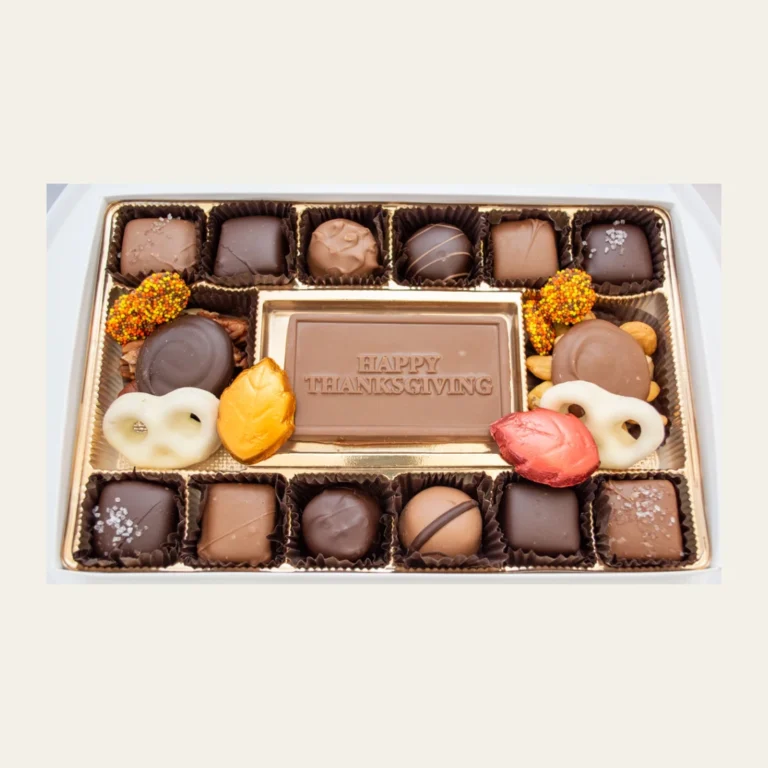 Thanksgiving Partitioned Chocolate Boxes - Hot Custom