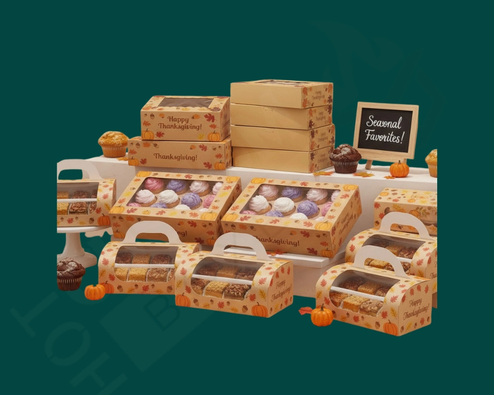 Retail Product Display with Seasonal Window Boxes
