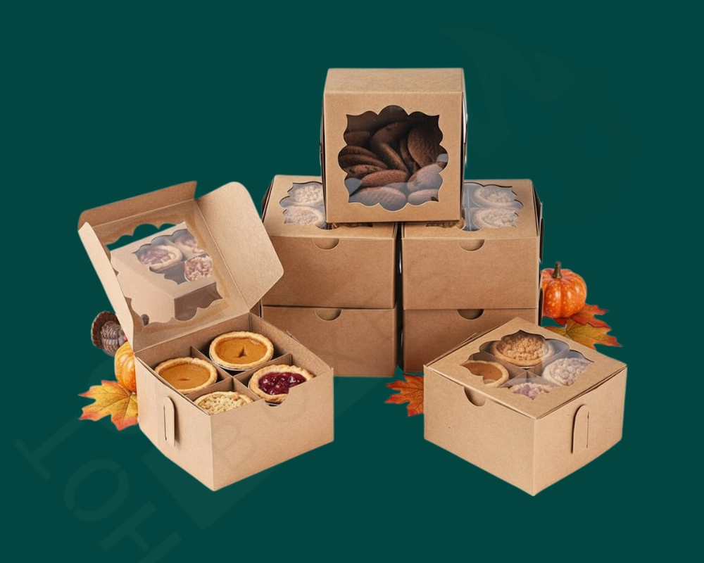 Divided Pie Boxes for Multiple Mini Pies