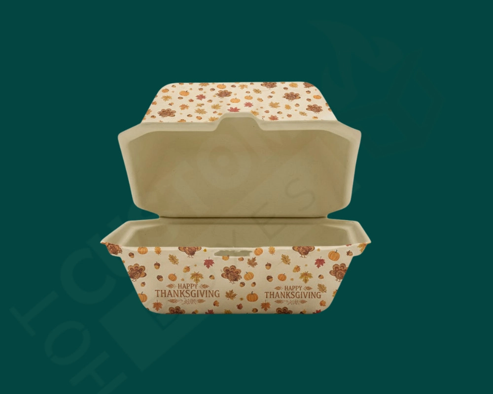 Compostable Food Boxes for Takeout or Treats