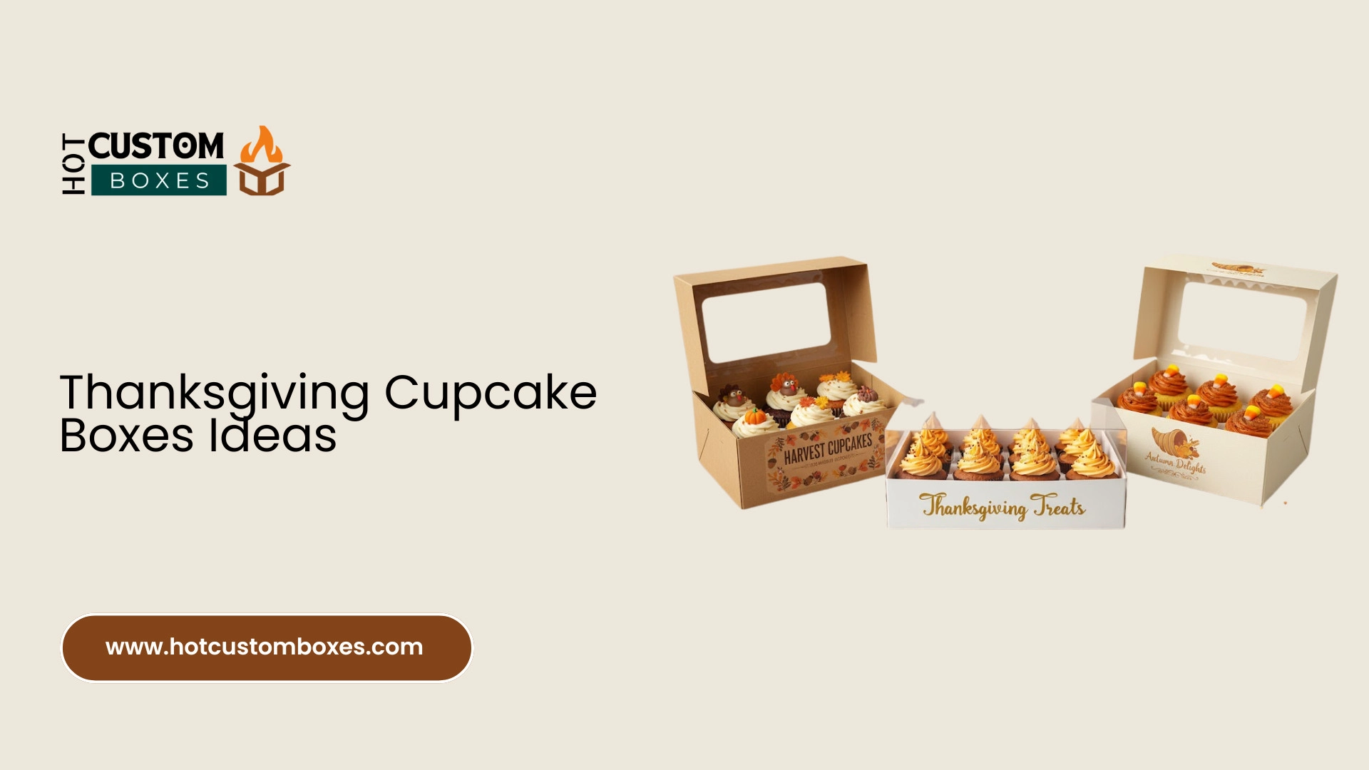 Thanksgiving Cupcake Boxes Ideas