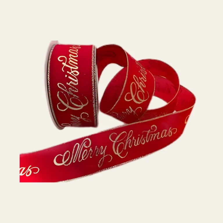 Merry Christmas Ribbon - Hot Custom Boxes