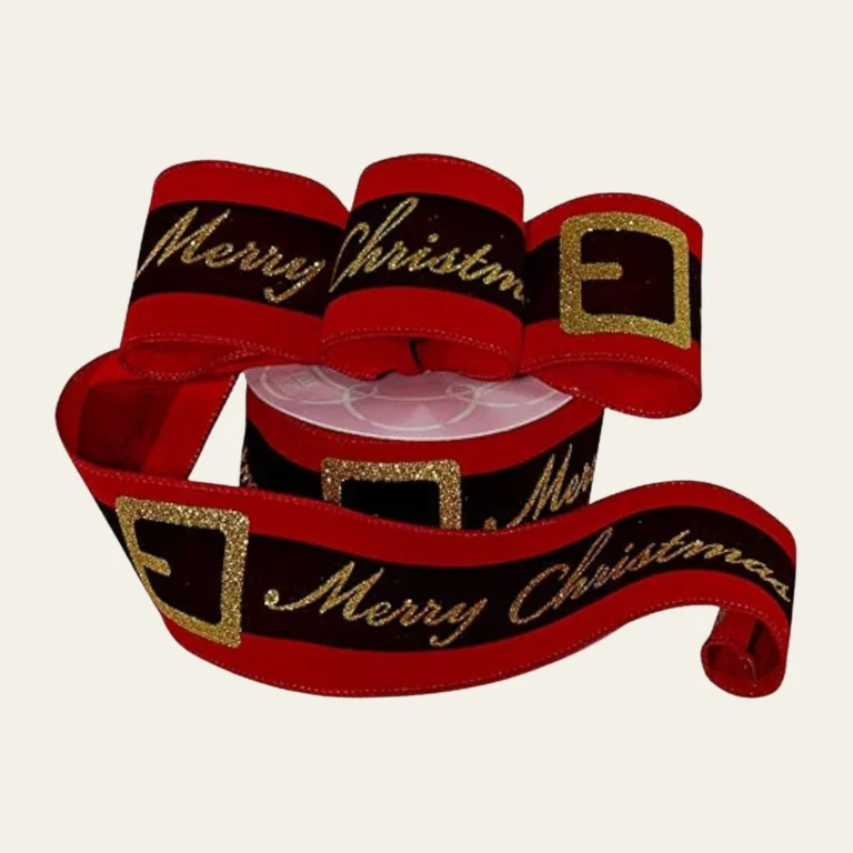Merry Christmas Ribbon - Hot Custom Boxes