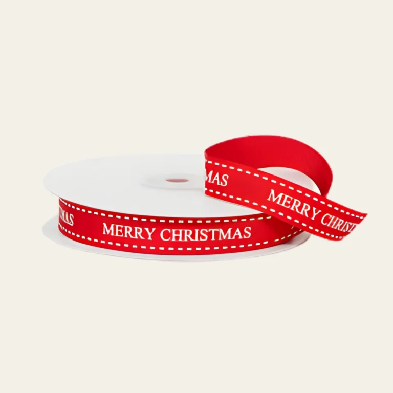 Merry Christmas Ribbon - Hot Custom Boxes