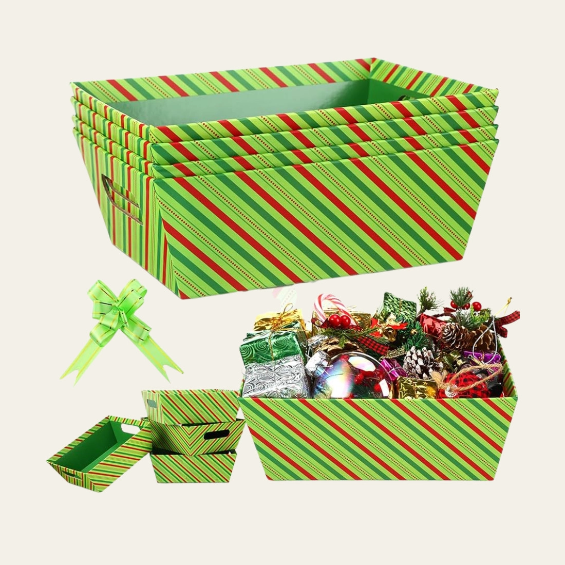 Christmas Gift Basket Boxes - Hot Custom Boxes