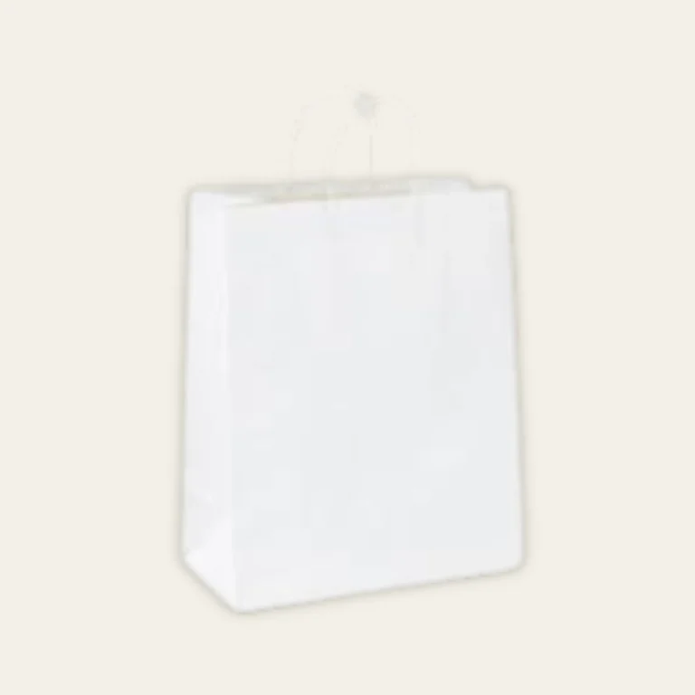 White Buffalo Plaid Gift Bags - Hot Custom Boxes