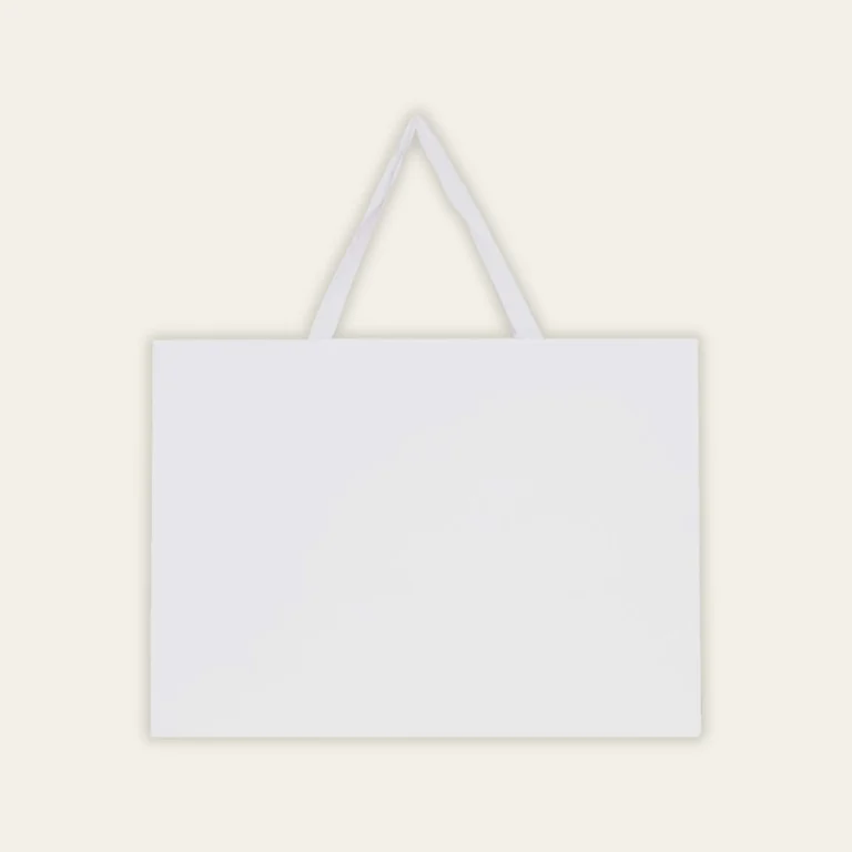 White Buffalo Plaid Gift Bags - Hot Custom Boxes