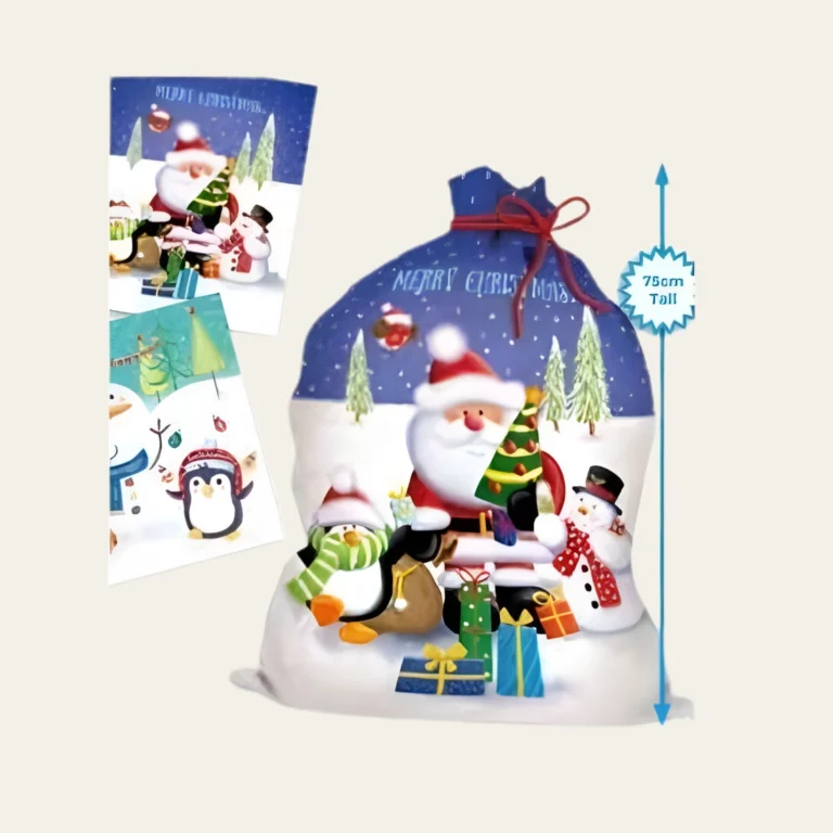 Giant Plastic Christmas Gift Bags - Hot Custom Boxes