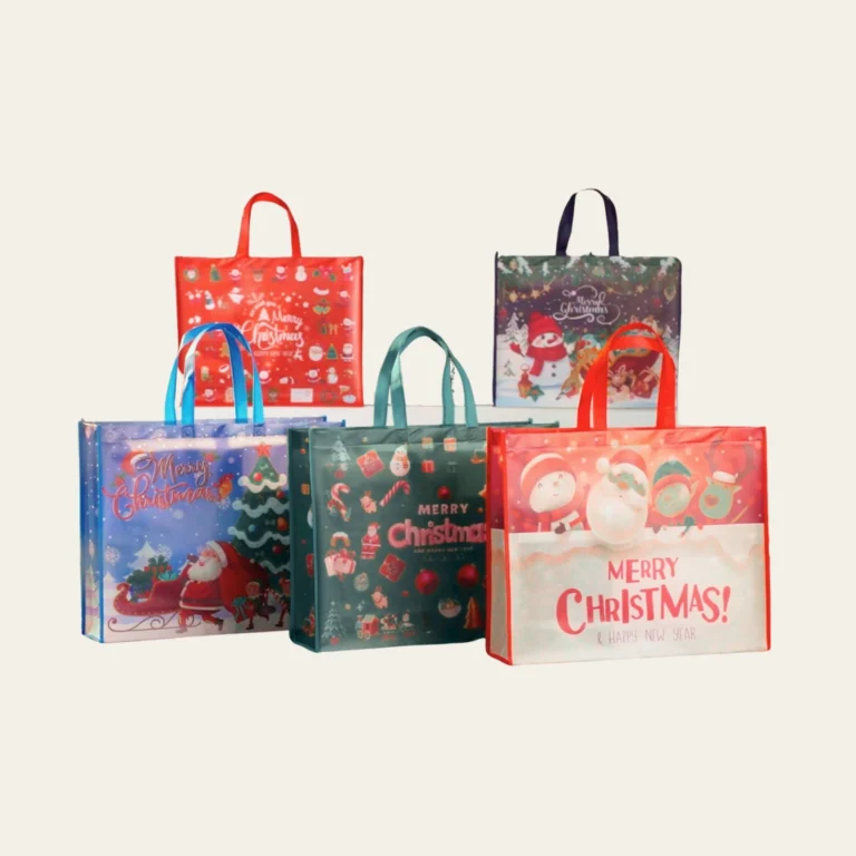 Snowflake Silhouette Christmas Bags - Hot Custom Boxes