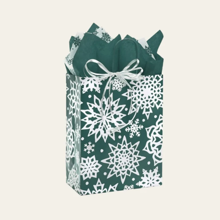 Snowflake Silhouette Christmas Bags - Hot Custom Boxes