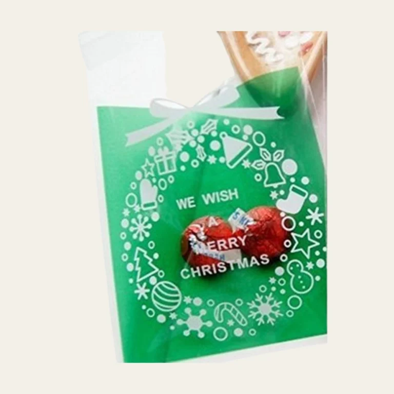 Christmas Wreath Candy Bags - Hot Custom Boxes