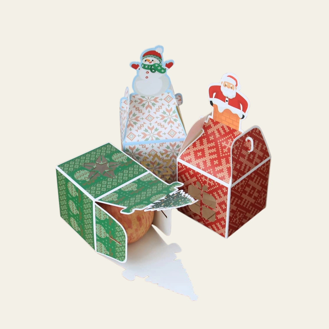 Christmas Tree Folding Candy Boxes - Hot Custom Boxes