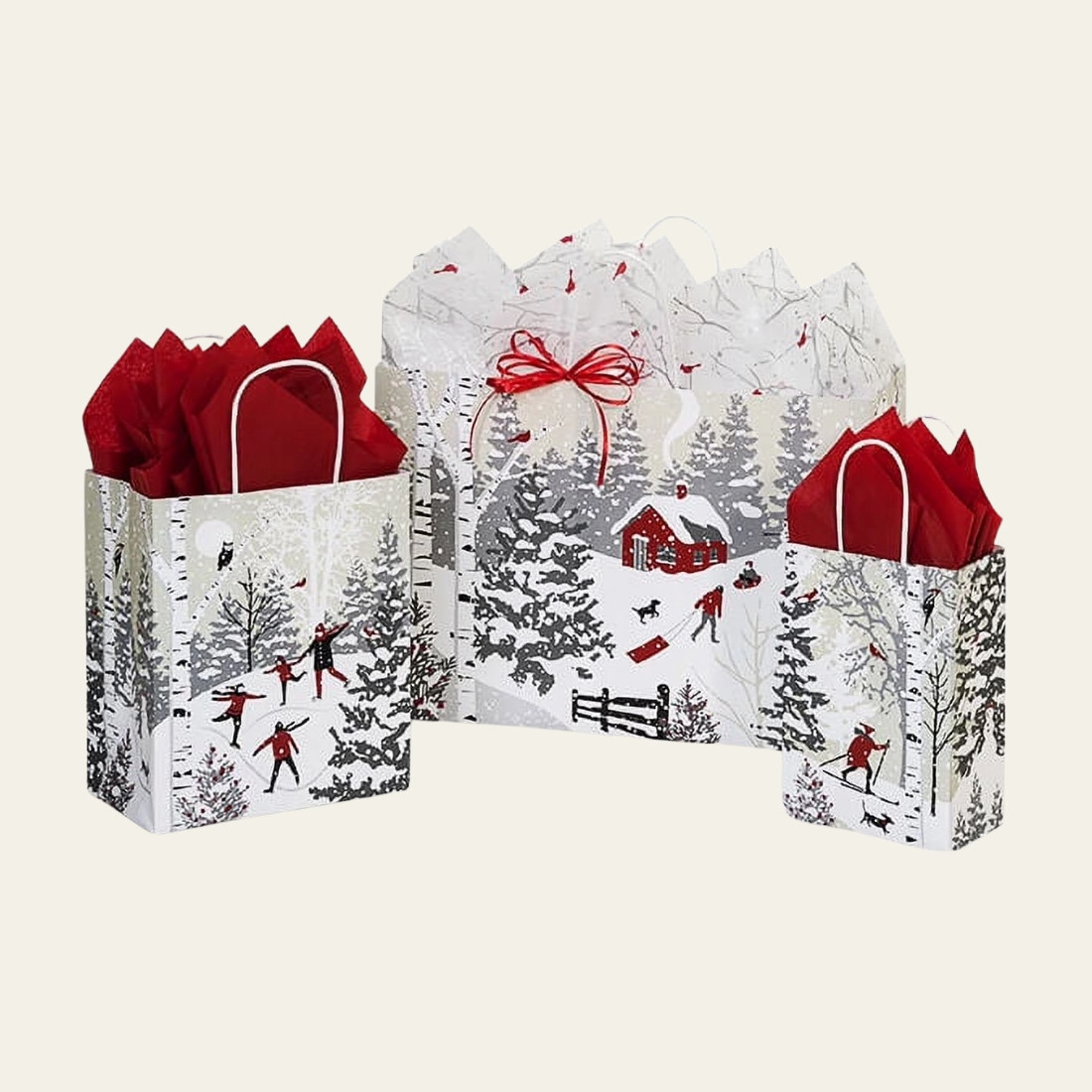 Snow Days Christmas Gift Bags - Hot Custom Boxes