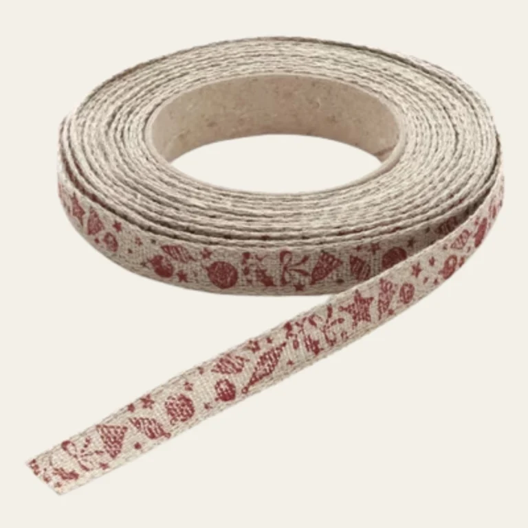 Linen Christmas Ribbons - Hot Custom Boxes
