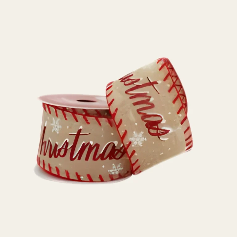 Linen Christmas Ribbons - Hot Custom Boxes