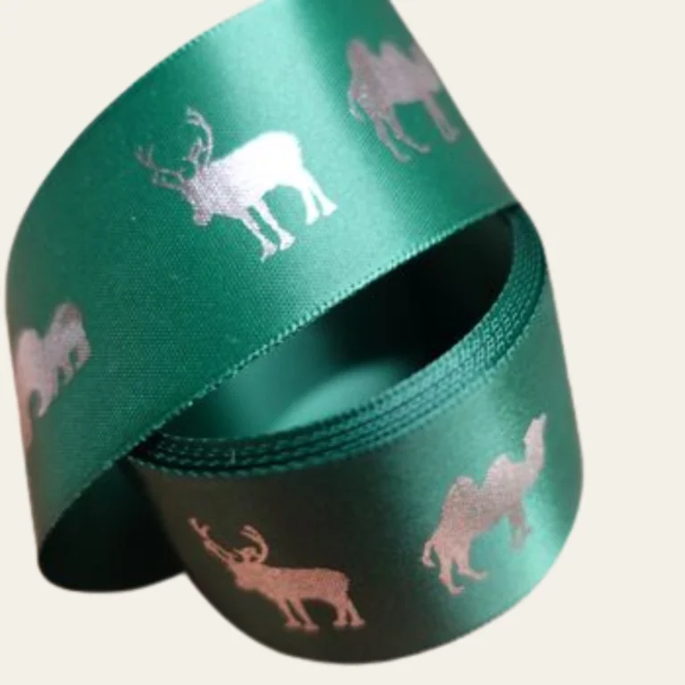 Patterned Animal Christmas Ribbon - Hot Custom Boxes