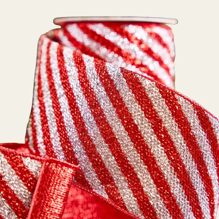 Striped Christmas Ribbon - Hot Custom Boxes