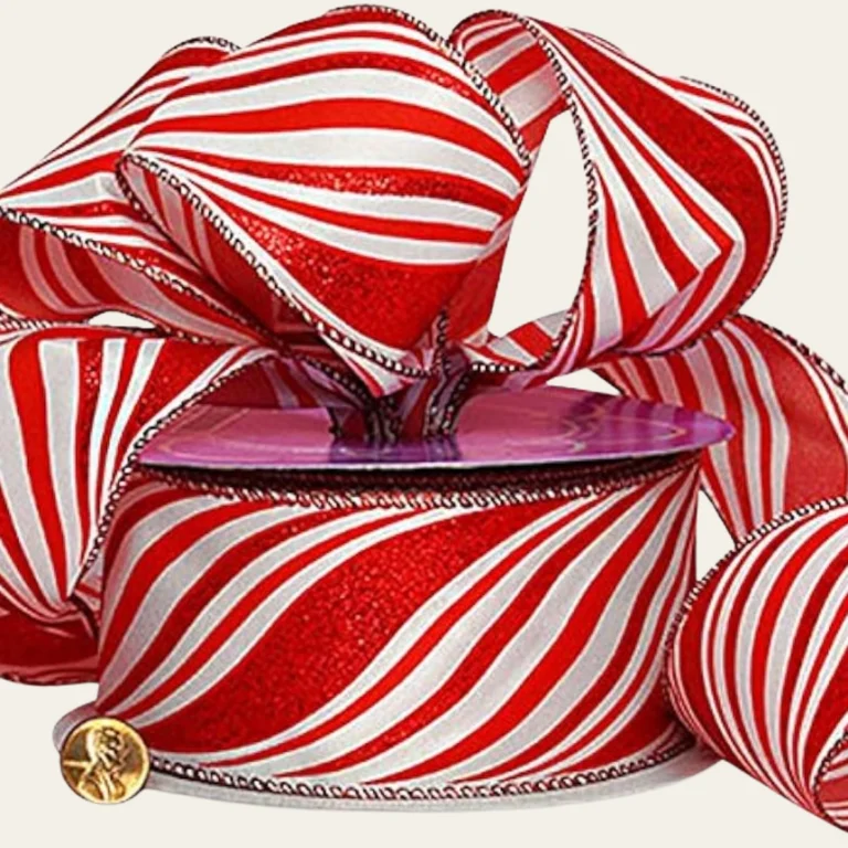Striped Christmas Ribbon - Hot Custom Boxes