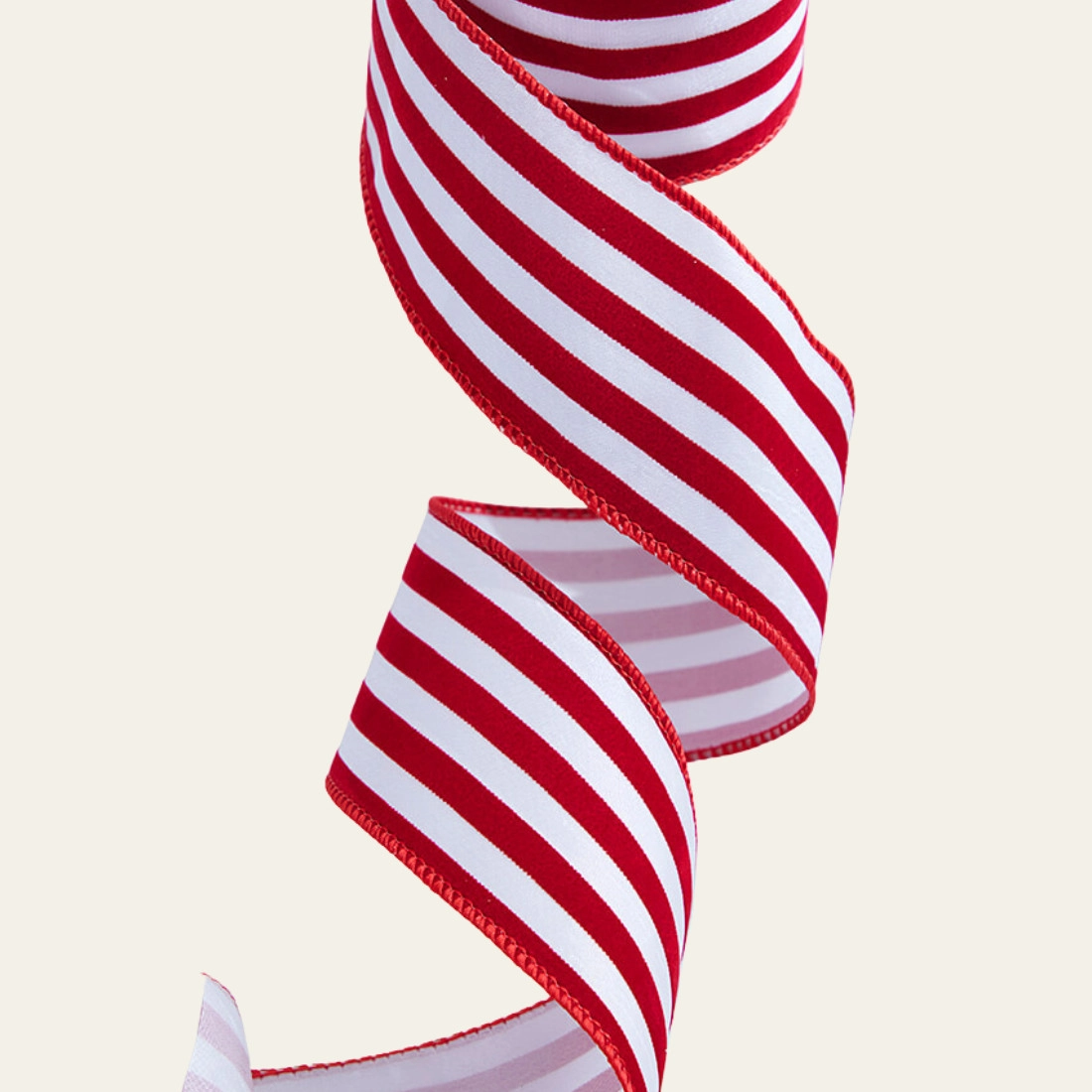 Striped Christmas Ribbon - Hot Custom Boxes