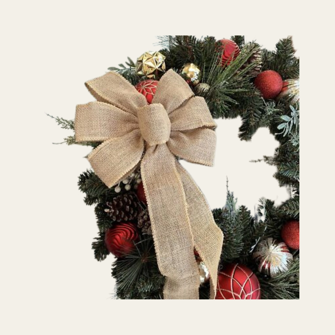 Christmas Burlap Ribbon - Hot Custom Boxes