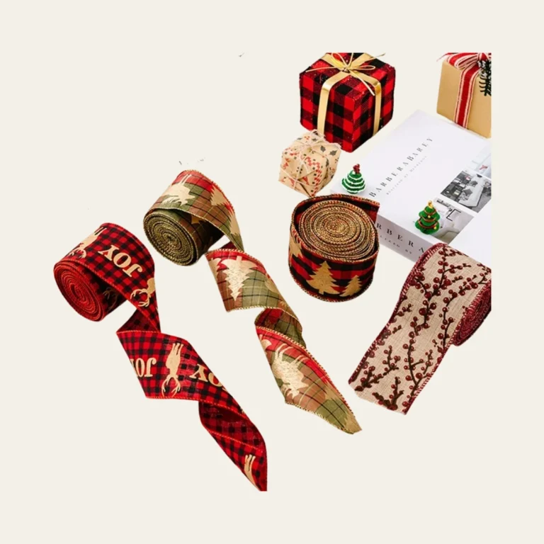 Christmas Burlap Ribbon - Hot Custom Boxes